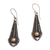 Gold accented sterling silver dangle earrings, 'Bubble Ties' - 18k Gold Accented Sterling Silver Dangle Earrings from Bali