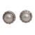 Cultured pearl button earrings, 'Temple Domes' - Cultured Pearl and Sterling Silver Button Earrings from Bali (image 2d) thumbail