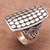 Sterling silver cocktail ring, 'Circle Shield' - Sterling Silver Circle Motif Cocktail Ring from Bali (image 2c) thumbail