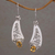 Citrine dangle earrings, 'Beautiful Vines' - Citrine and 925 Silver Vine Motif Dangle Earrings from Bali (image 2) thumbail