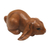 Wood sculpture, 'Begging Rabbit in Brown' - Handcrafted Suar Wood Rabbit Sculpture in Brown from Bali (image 2a) thumbail