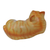 Wood sculpture, 'Orange Cat Relaxes' - Painted Wood Hanging Sculpture of an Orange Cat from Bali (image 2d) thumbail