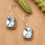 Blue topaz dangle earrings, 'Temple Gleam' - Blue Topaz and Sterling Silver Dangle Earrings from Bali (image 2b) thumbail