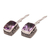 Amethyst dangle earrings, 'Temple Gleam' - Amethyst and Sterling Silver Dangle Earrings from Bali (image 2c) thumbail