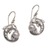 Cultured pearl dangle earrings, 'Dolphin Gift' - Cultured Pearl Dolphin Dangle Earrings from Bali (image 2a) thumbail