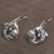Cultured pearl dangle earrings, 'Dolphin Gift' - Cultured Pearl Dolphin Dangle Earrings from Bali (image 2c) thumbail