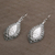 Sterling silver dangle earrings, 'Leafy Mirrors' - Sterling Silver Shimmering Dangle Earrings from Bali
