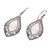 Sterling silver dangle earrings, 'Leafy Mirrors' - Sterling Silver Shimmering Dangle Earrings from Bali