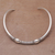 Sterling silver collar necklace, 'Bubble Queen' - Sterling Silver Bubble and Dot Motif Collar Necklace (image 2) thumbail