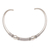 Sterling silver collar necklace, 'Bubble Queen' - Sterling Silver Bubble and Dot Motif Collar Necklace thumbail