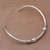 Halskette mit Kragen aus Sterlingsilber - Halskette mit Blasen- und Punktmotiv aus Sterlingsilber