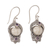 Amethyst dangle earrings, 'Celuk Prince' - Amethyst and Cow Bone Sterling Silver Celuk Dangle Earrings (image 2e) thumbail