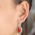 Carnelian dangle earrings, 'Dreamy Forest' - Carnelian and Sterling Silver Floral Dangle Earrings (image 2f) thumbail
