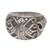 Sterling silver cocktail ring, 'Songket Synergy' - Sterling Silver Songket Cloth Cocktail Ring from Bali (image 2d) thumbail