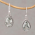 Prasiolite dangle earrings, 'Sparkling Spring' - Prasiolite and Silver Teardrop Dangle Earrings from Bali (image 2) thumbail