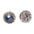 Cultured pearl button earrings, 'Eclipse Pebbles' - Cultured Pearl and 925 Silver Button Earrings from Bali (image 2e) thumbail