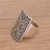 Sterling silver cocktail ring, 'Swirling Shield' - Sterling Silver Swirl Motif Cocktail Ring from Bali (image 2b) thumbail