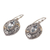 Gold-accented blue topaz dangle earrings, 'Defiant Beauty' - Gold-accented Blue Topaz Swirl Motif Dangle Earrings (image 2e) thumbail