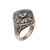 Gold-accented blue topaz cocktail ring, 'Swirling Facade' - Gold-accented Blue Topaz Swirl Motif Cocktail Ring from Bali (image 2c) thumbail
