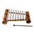 Bamboo xylophone, 'Peaceful Tune' - Handcrafted Floral Bamboo Xylophone from Bali thumbail