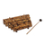 Bamboo xylophone, 'Swirling Melody' - Swirl Motif Bamboo Xylophone with Mallet from Bali thumbail