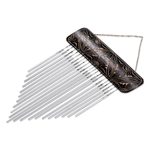 Bamboo and aluminum wind chimes, 'Melodic Dance' - Handcrafted Bamboo and Aluminum Wind Chimes from Bali