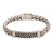 Men's sterling silver bracelet, 'Distinctive Style' - Sterling Silver Braided Wristband Bracelet from Bali thumbail