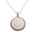 Sterling silver pendant necklace, 'Stellar Lovers' - Sterling Silver and Bone Sun and Moon Necklace from Bali (image 2c) thumbail
