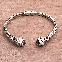 Featured review for Amethyst cuff bracelet, Amethyst Memory