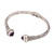 Amethyst cuff bracelet, 'Amethyst Memory' - Amethyst and 925 Silver Swirling Cuff Bracelet from Bal (image 2d) thumbail