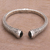 Onyx cuff bracelet, 'Onyx Shrine' - Onyx and Sterling Silver Cuff Bracelet from Indonesia (image 2) thumbail
