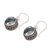Blue topaz dangle earrings, 'Sparkling Haven' - Handcrafted Blue Topaz and Sterling Silver Dangle Earrings (image 2e) thumbail