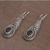 Garnet dangle earrings, 'Sparkling Delight' - Handcrafted Garnet and Sterling Silver Dangle Earrings (image 2d) thumbail