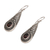 Garnet dangle earrings, 'Sparkling Delight' - Handcrafted Garnet and Sterling Silver Dangle Earrings (image 2e) thumbail