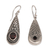 Garnet dangle earrings, 'Sparkling Delight' - Handcrafted Garnet and Sterling Silver Dangle Earrings (image 2f) thumbail