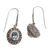 Blue topaz dangle earrings, 'Bright Wonder' - Handcrafted Blue Topaz and Sterling Silver Dangle Earrings
