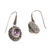 Amethyst dangle earrings, 'Bright Wonder' - Amethyst and Sterling Silver Dangle Earrings from Indonesia (image 2d) thumbail