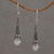 Cultured pearl dangle earrings, 'Simply Luminous' - Cultured Pearl and Sterling Silver Dangle Earrings from Bali (image 2) thumbail