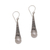 Cultured pearl dangle earrings, 'Simply Luminous' - Cultured Pearl and Sterling Silver Dangle Earrings from Bali thumbail