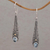 Gold-accented blue topaz dangle earrings, 'Beautiful Secret' - Gold-accented Blue Topaz Dangle Earrings from Bali (image 2) thumbail