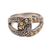 Sterling silver and gold accent band ring, 'Forever Mine' - Sterling Silver and Gold Accent Ring from Indonesia (image 2a) thumbail