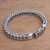 Men's sterling silver bracelet, 'Magic Conjurer' - Men's Sterling Silver Chain Bracelet from Bali (image 2b) thumbail