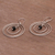 Onyx-Ohrhänger 'Atoms' - Balinesische Ohrringe aus Sterlingsilber mit Onyx