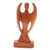 Wood sculpture, 'Love Guardian' - Handcrafted Suar Wood Angel Sculpture from Bali (image 2c) thumbail