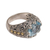 Gold accented blue topaz cocktail ring, 'Ornate Majesty' - Handmade Sterling Silver and Blue Topaz Single Stone RIng (image 2g) thumbail