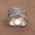 Sterling silver and gold accent band ring, 'Shining Wonder' - Sterling Silver and Gold Accent Band Ring from Indonesia (image 2b) thumbail