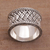 Sterling silver band ring, 'Silver Strands' - Handmade Sterling Silver Band Ring from Indonesia (image 2b) thumbail