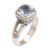 Blue topaz single stone ring, 'Resplendent Gem' - Blue Topaz and Sterling Silver Single Stone Ring thumbail