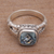 Blue topaz single stone ring, 'Resplendent Gem' - Blue Topaz and Sterling Silver Single Stone Ring (image 2b) thumbail