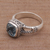 Blue topaz single stone ring, 'Resplendent Gem' - Blue Topaz and Sterling Silver Single Stone Ring (image 2c) thumbail